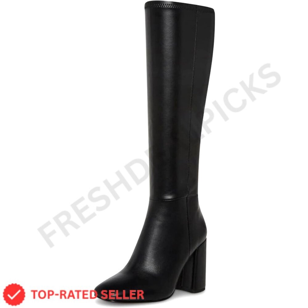 Brand New SOVANYOU Boots 6.5 Black Tall Knee High